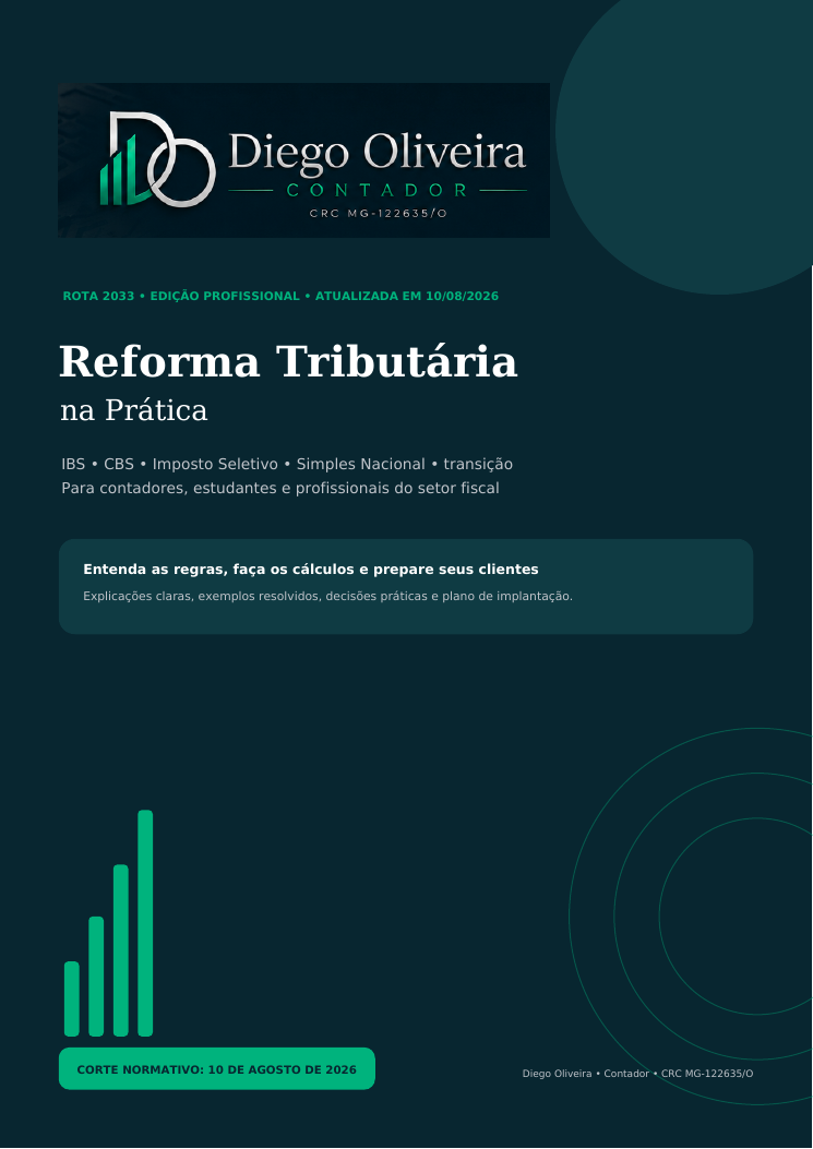 Capa do guia Reforma Tributária na Prática